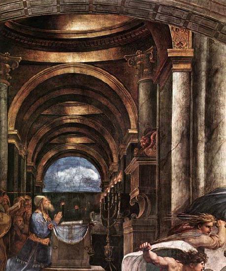 RAFFAELLO Sanzio The Expulsion of Heliodorus from the Temple Spain oil painting art